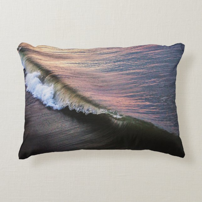 ALMOFADA DECORATIVA OCEANOS VAI ATRASANDO EM SHORE DURANTE O DIA (Frente)