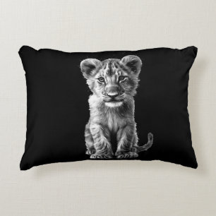 Almofada Decorativa Oh Bebê Grande Gato Filhote Cinza