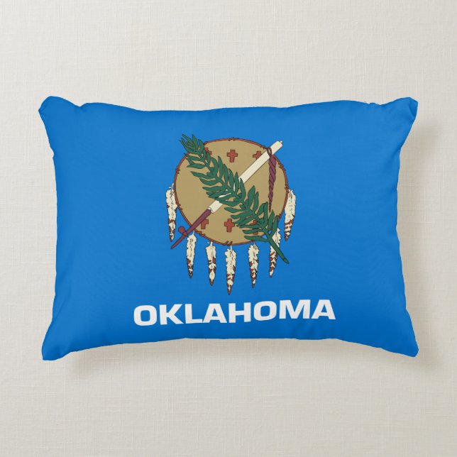 Almofada Decorativa Oklahoma Flag (Frente)