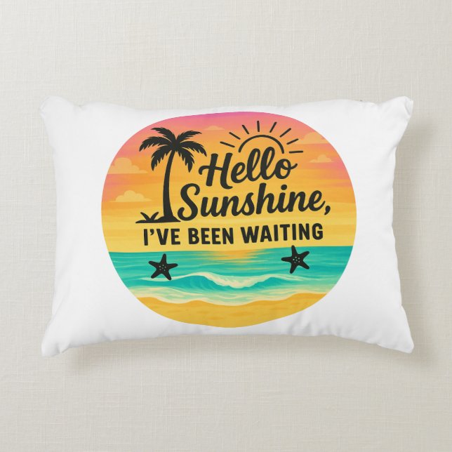 Almofada Decorativa Olá Sunshine - Cozy (Frente)