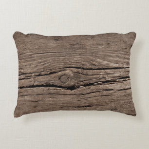 Almofada Decorativa Old wooden sleepers textured backgroundabstract, a