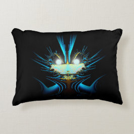 Almofada Decorativa Olhos brilhantes - Criatura Azul Luminosa