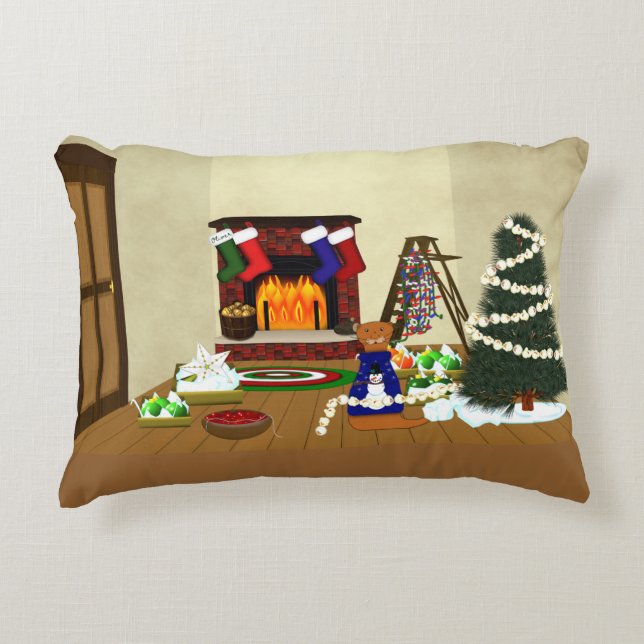 Almofada Decorativa Oliver Decora para o Natal (Frente)
