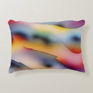Almofada Decorativa "Ondas Refratadas" Arte Abstrato Contemporânea