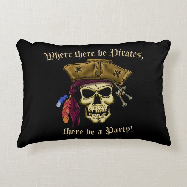 Almofada Decorativa Onde Há Piratas (Frente)