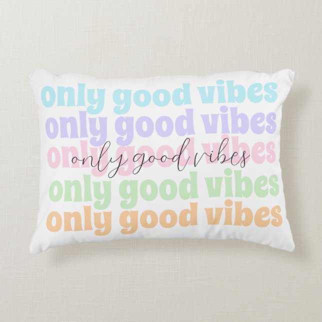 Almofada Decorativa only good vibes (Frente)