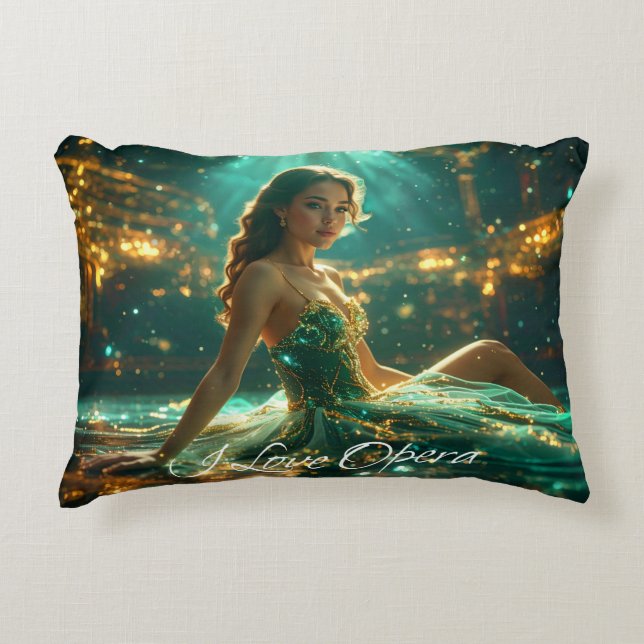ALMOFADA DECORATIVA OPERA - I LOVE OPERA (Frente)