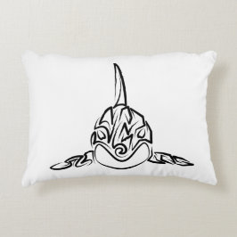 Almofada Decorativa Orca Tribal Negra