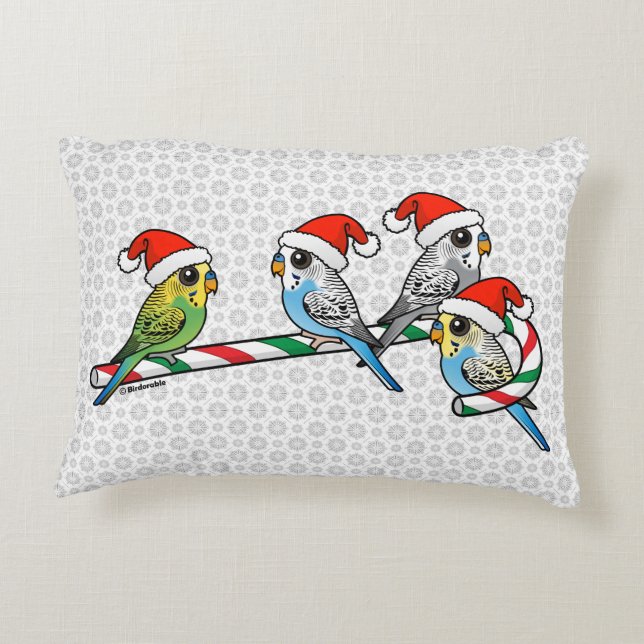 Almofada Decorativa Orçamentos de Papais noeis de Candy Cane (Verso)