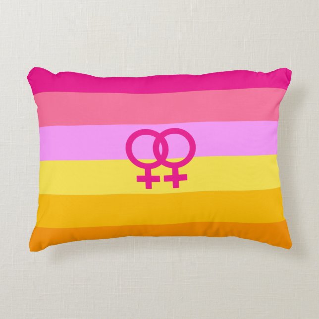 Almofada Decorativa Orgulho Lesbiano Dawn WLW (Frente)