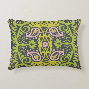 Almofada Decorativa Oriental Bliss: Paisley Floral Pattern