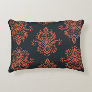 Almofada Decorativa Oriental damask: padrão de colheita mediterrânico.