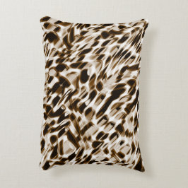 Almofada Decorativa Orifícios castanhos em movimento, escuros e esbran