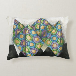 Almofada Decorativa Origami Fortune Teller em Papel Geométrico