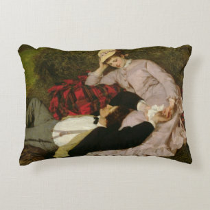 Almofada Decorativa Os amantes, 1870