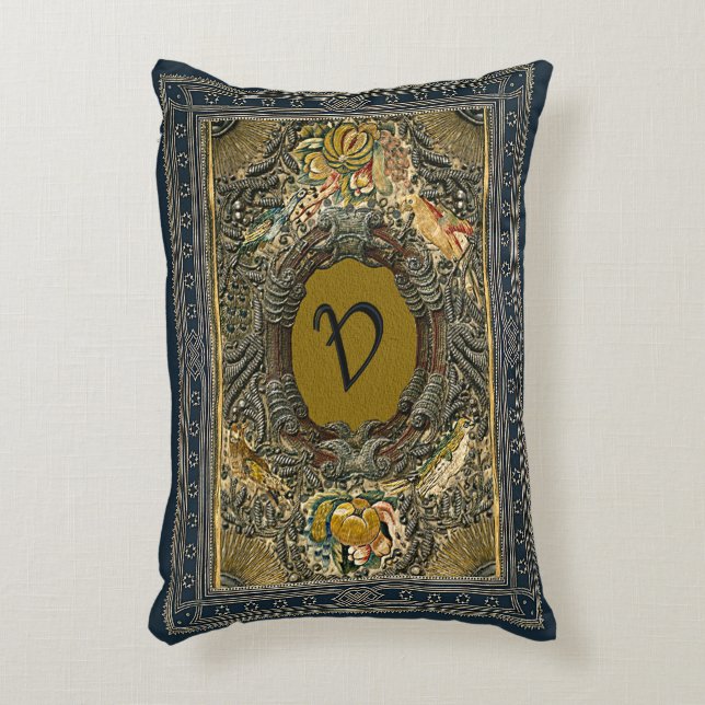 Almofada Decorativa Os coxins rústicos da capa do livro bordaram o (Frente(Vertical))