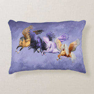 Almofada Decorativa Os Quatro Cavalos Voadores Pegasus Stallions