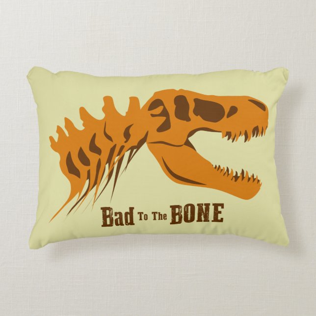 Almofada Decorativa Ossos T-Rex (Frente)