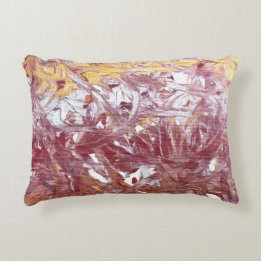 Almofada Decorativa Ouro, Prata, Vermelho, Dourado Rosa, Obra de Arte
