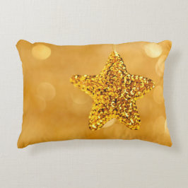 Almofada Decorativa Ouro Star