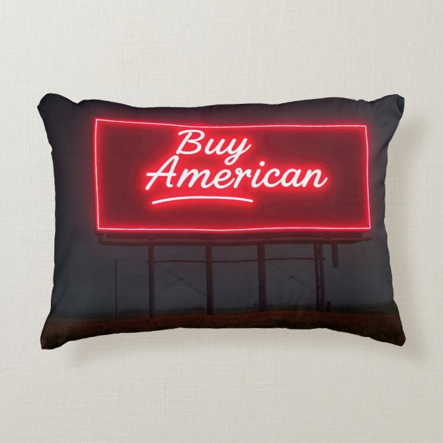 Almofada Decorativa Outdoor Comprar American Red Neon (Frente)