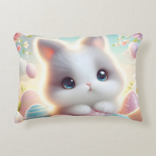 Almofada Decorativa Ovos de Páscoa Kawaii Pastel Doce
