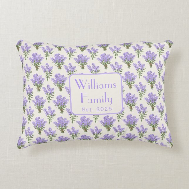 Almofada Decorativa Pacotes de Lavanda Personalizados (Frente)