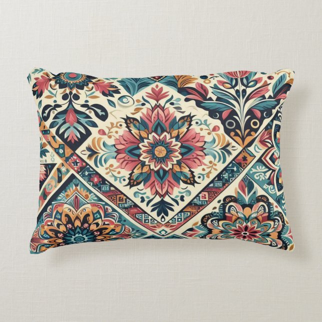 Almofada Decorativa padrão BOHO (Frente)