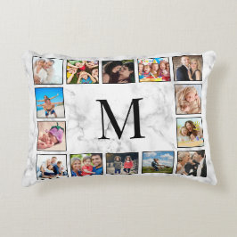 Almofada Decorativa Padrão Branco da Pedra Marble