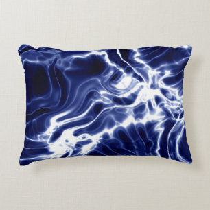 Almofada Decorativa Padrão brilhante azul