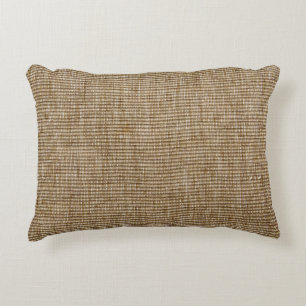 Almofada Decorativa padrão da natureza do burlap