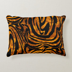 Almofada Decorativa Padrão Da Pele Animal. O Abstrato do tecido com Ti