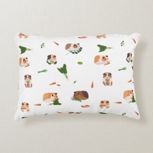Almofada Decorativa Padrão de Animais de Estimação Porquinhos-da-índia