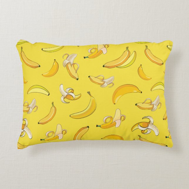 Almofada Decorativa Padrão de Banana 4 (Frente)