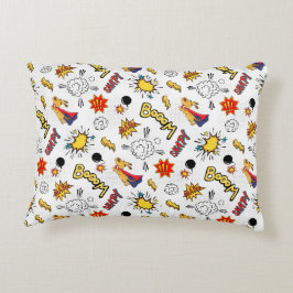 Almofada Decorativa Padrão de banda desenhada