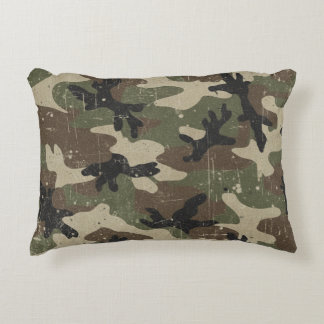 Almofada Decorativa Padrão de Camuflagem Militar Retro
