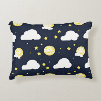 Almofada Decorativa Padrão de Céu Noturno