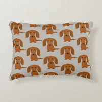 Padrão de Dachshund Vermelho de Cabelo Longo