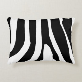 Almofada Decorativa Padrão de faixas de impressão zebra