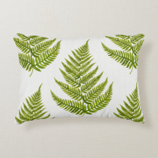 Almofada Decorativa Padrão de Fern de Aquarela