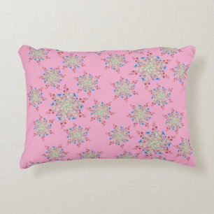Almofada Decorativa Padrão de Flor Único Projetado