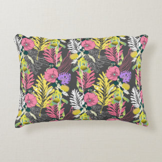 Almofada Decorativa Padrão de flores artísticas sem costura, belo tróp