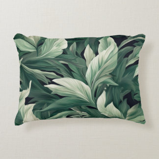 Almofada Decorativa Padrão de folhas