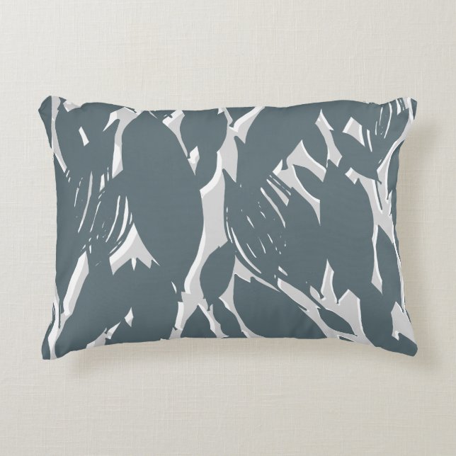 Almofada Decorativa Padrão de Folhas (Frente)