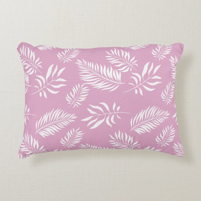 Almofada Decorativa Padrão de Folhas 15 (Frente)