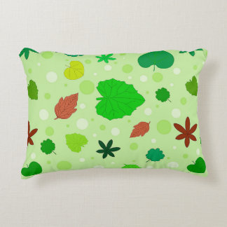 Almofada Decorativa Padrão de Folhas com Diversas Formas e Cores