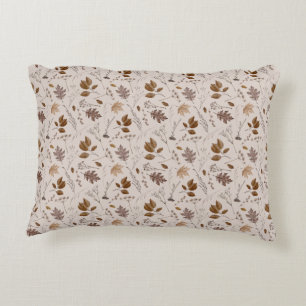 Almofada Decorativa Padrão de Folhas de outono