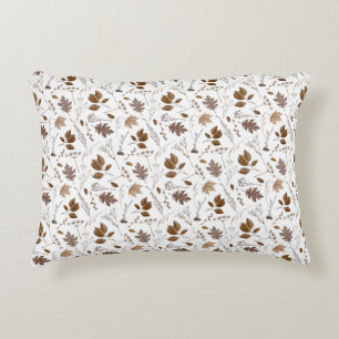 Almofada Decorativa Padrão de Folhas de outono