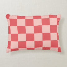 Padrão de Gingham Vermelhos Rosa Verificado