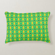 Padrão de Hexágono Amarelo Verde Trevo